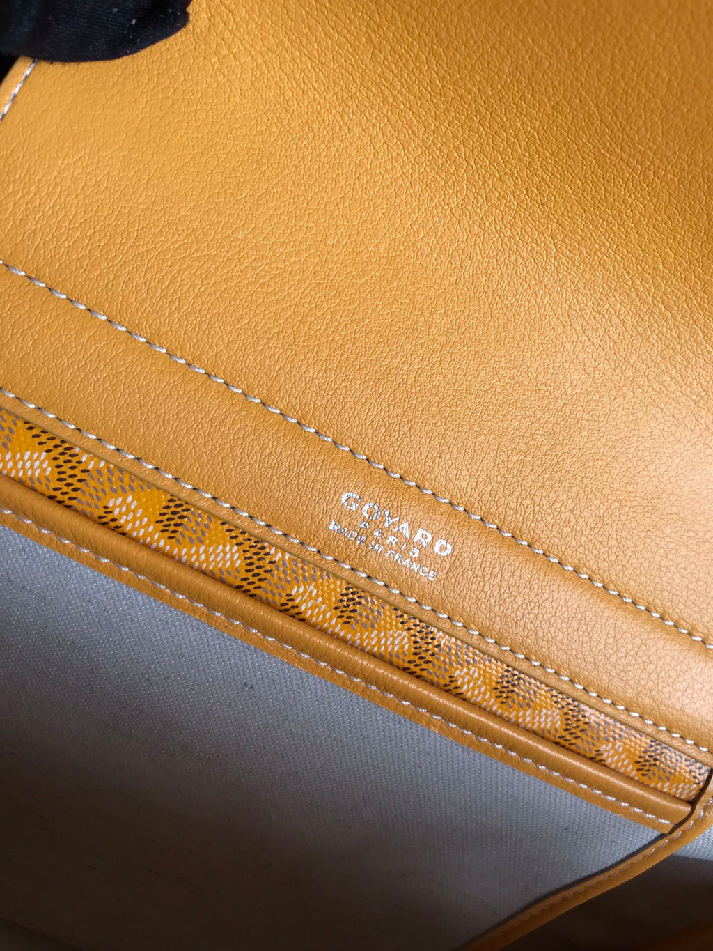 GOYA 26S ROUETTE PM TOTE BAG 30CM IN CARAMEL BROWN CANVAS AND CALFSKIN
