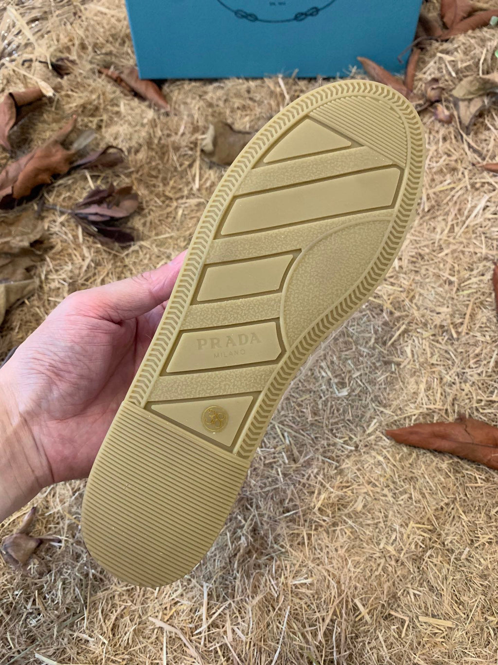 PRADA 26S ESPADRILLE FLATS IN LIGHT BEIGE CANVAS EMBROIDERED LOGO