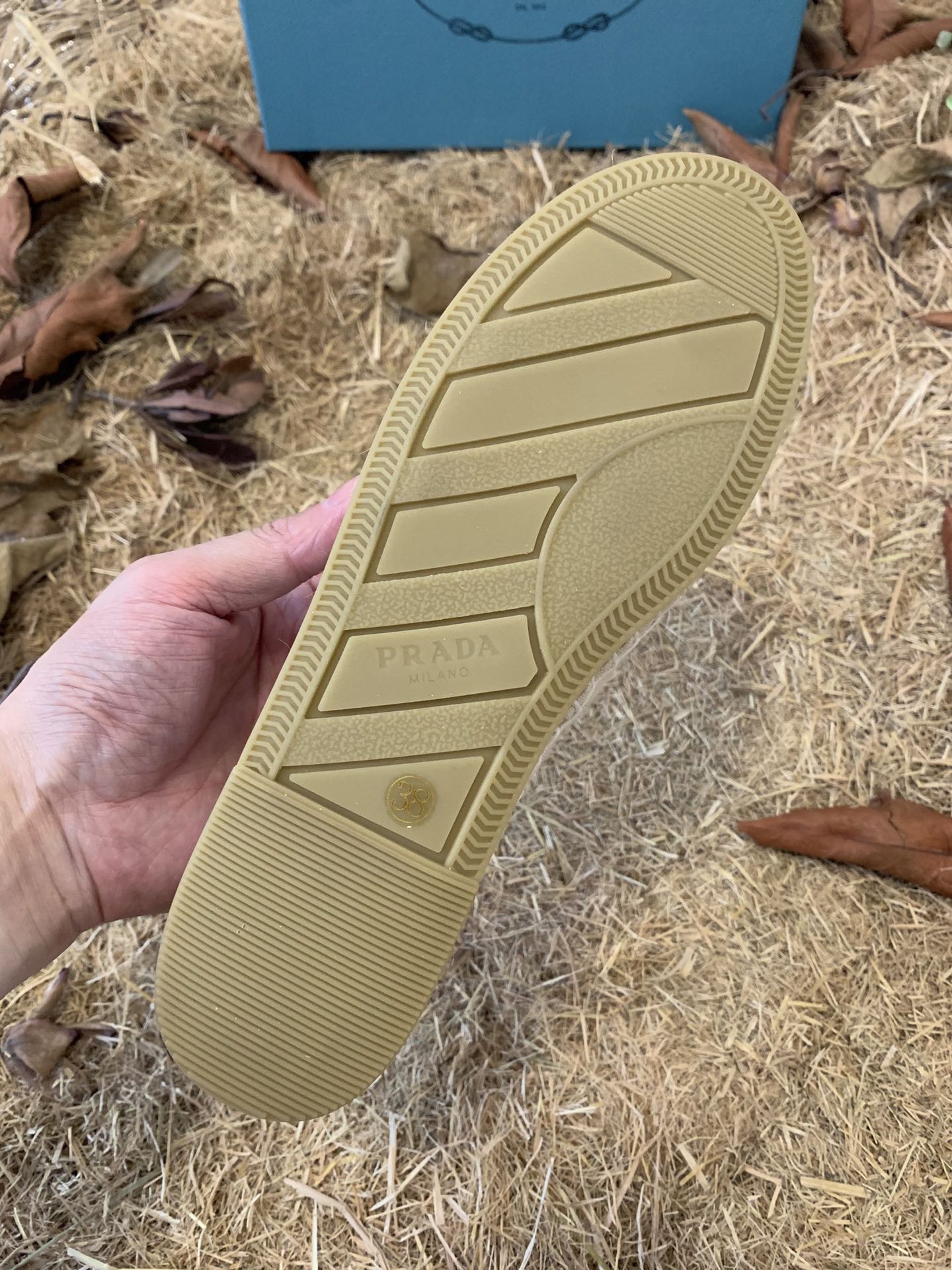 PRADA 26S ESPADRILLE FLATS IN LIGHT BEIGE CANVAS EMBROIDERED LOGO