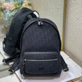DIOR 26S RIDER BACKPACK 30 IN BLACK OBLIQUE JACQUARD