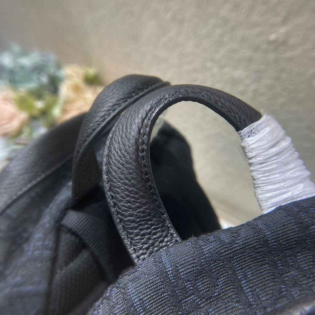 DIOR 26S RIDER BACKPACK 30 IN BLACK OBLIQUE JACQUARD