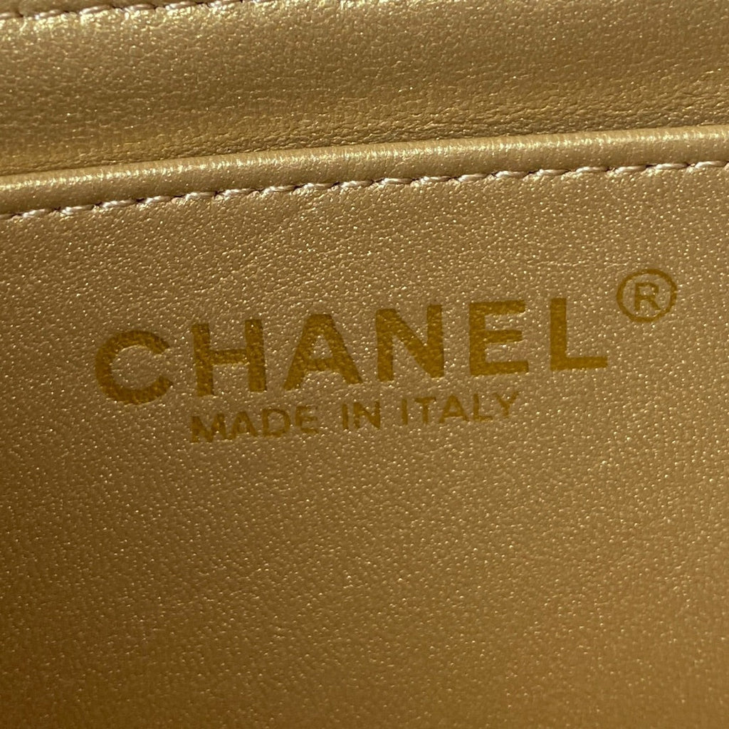 CHANEL 25S SMALL FLAP BAG 17 IN LIGHT PINK LAMBSKIN GOLD HARDWARE