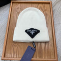 BEANIE HAT IN WHITE WOOL 431356
