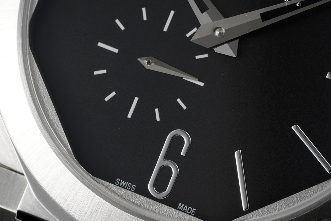 OCTO FINISSIMO AUTOMATIC STEEL CASE BLACK DIAL