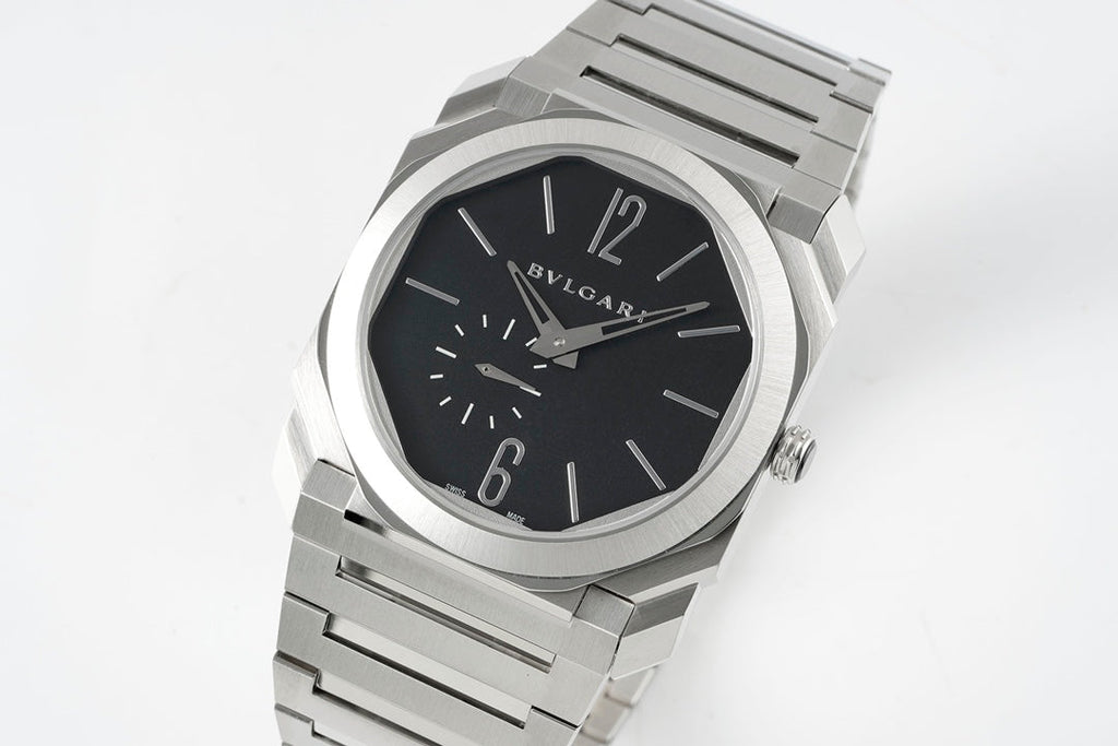 OCTO FINISSIMO AUTOMATIC STEEL CASE BLACK DIAL