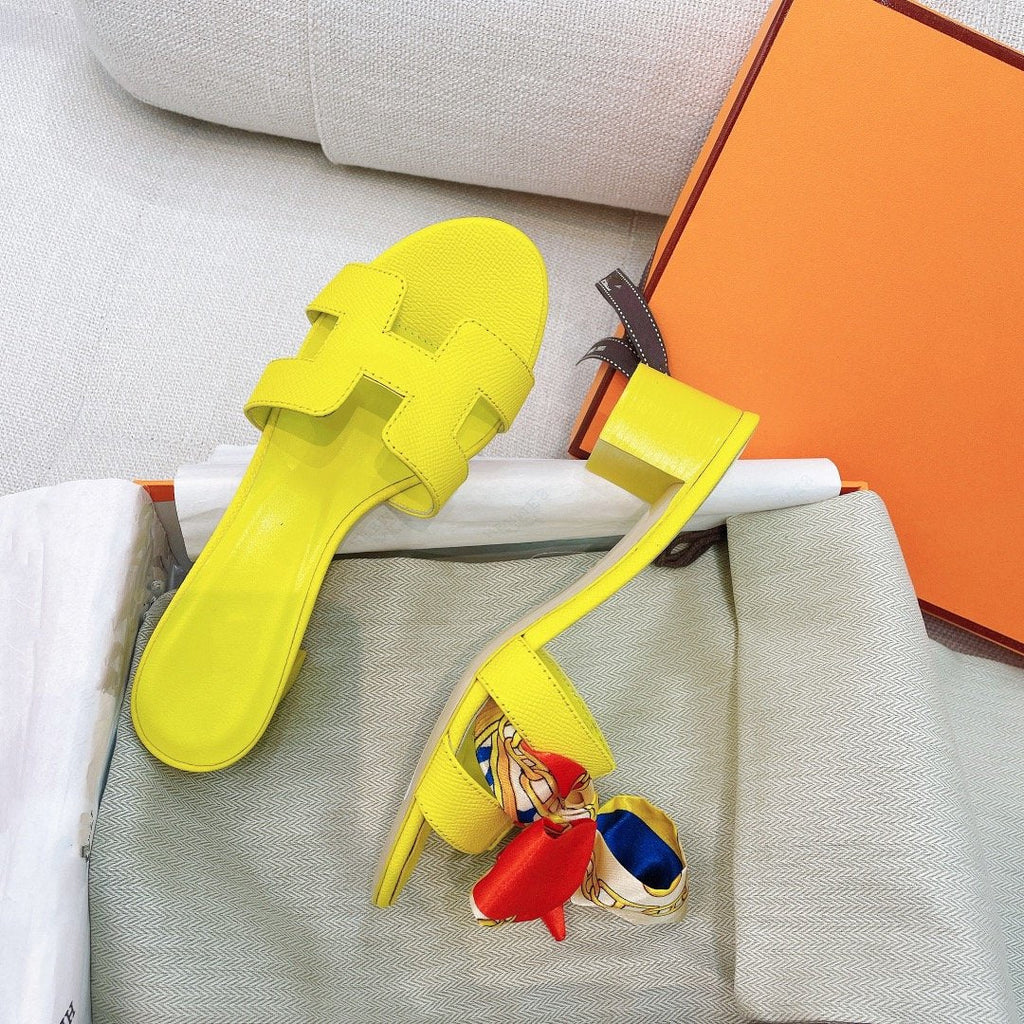 0asis Sandal Epsom Calfskin Lemon