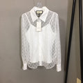 GUCCI 26S LONG SLEEVE MESH SHIRT 349