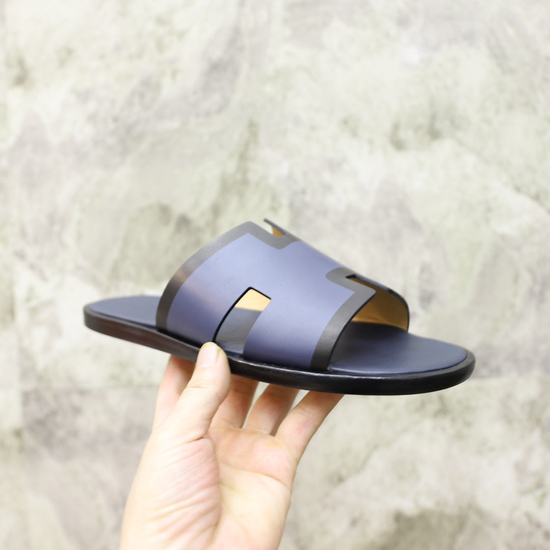 HM IZMIR SANDAL PATRICIK 'S BLUE CALFSKIN