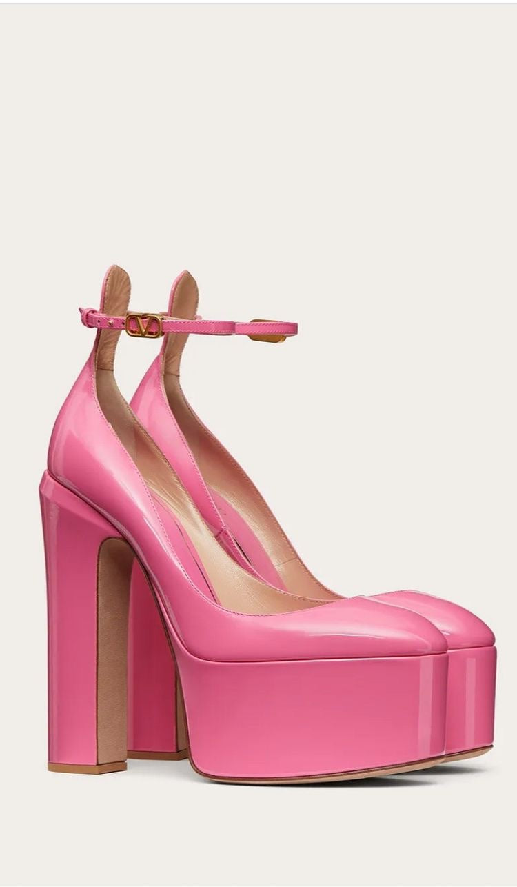GARAVANI PLATFORM PUMPS IN MULTICOLOR CALFSKIN
