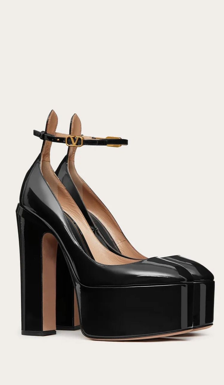 GARAVANI PLATFORM PUMPS IN MULTICOLOR CALFSKIN