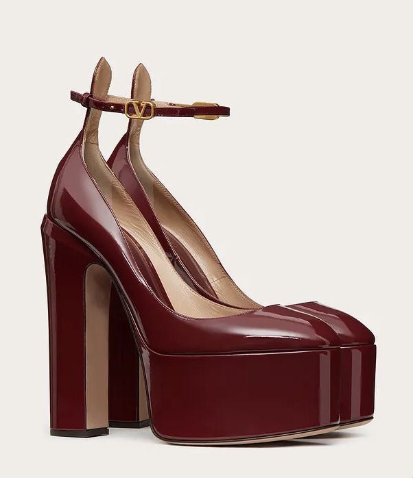 GARAVANI PLATFORM PUMPS IN MULTICOLOR CALFSKIN