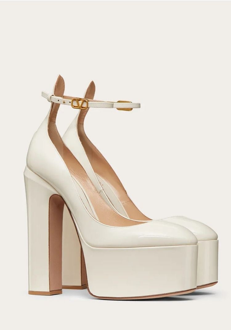 GARAVANI PLATFORM PUMPS IN MULTICOLOR CALFSKIN
