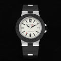 BVLGARI STEVE AOKI LIMITED EDITION ALUMINIUM AUTOMATIC BLACK RUBBER STRAP
