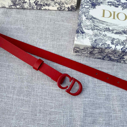 DIOR 26S BELT 20 MM IN DARK RED CALFSKIN 673572