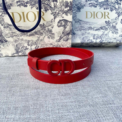 DIOR 26S BELT 20 MM IN DARK RED CALFSKIN 673572