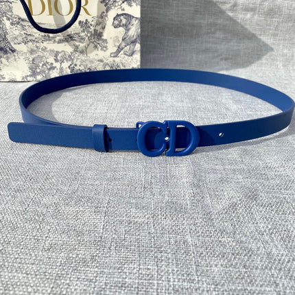 DIOR 26S BELT 20 MM IN NAVY BLUE CALFSKIN 673574