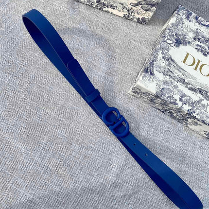 DIOR 26S BELT 20 MM IN NAVY BLUE CALFSKIN 673574