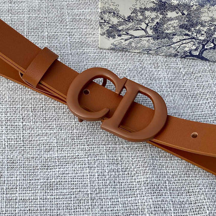 DIOR 26S BELT 20 MM IN BROWN CALFSKIN 673575