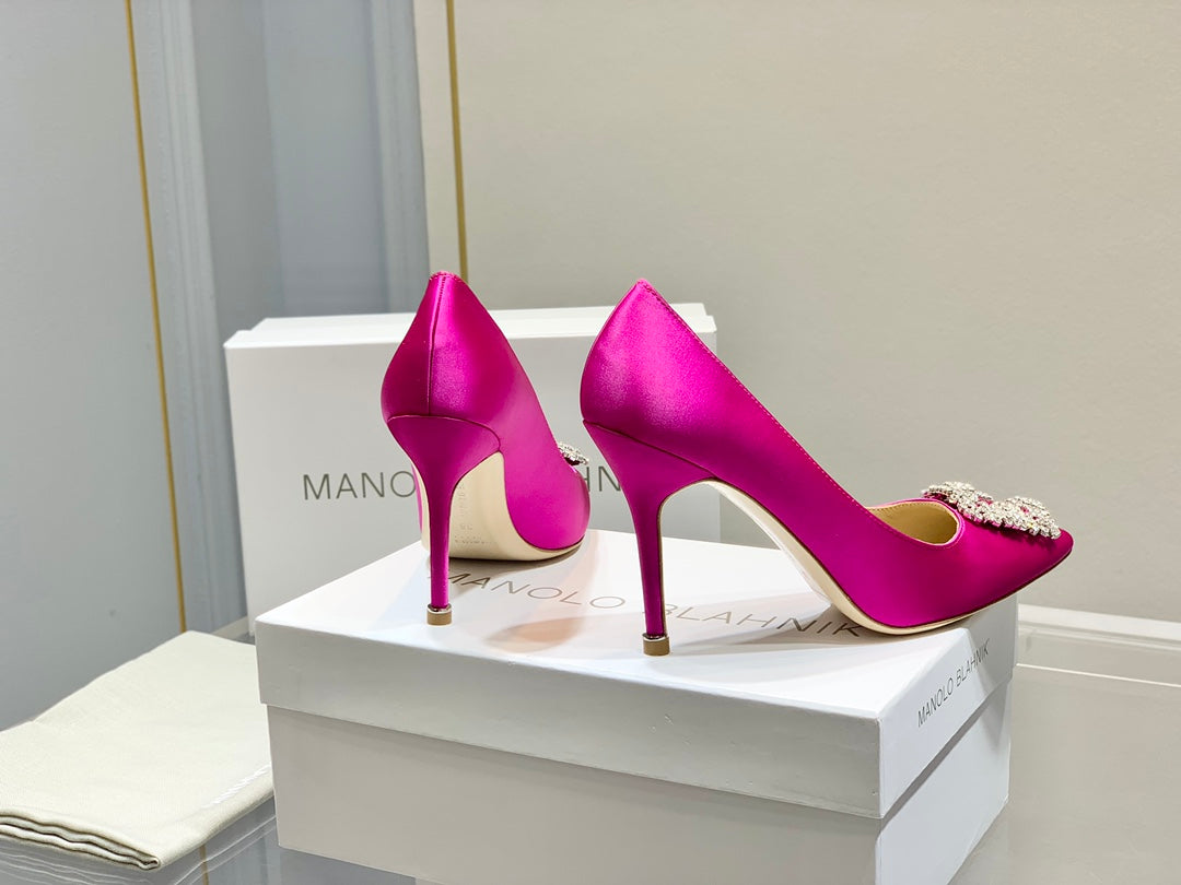CLASSIC SNOWFLAKE IN PINK SILK MIX CALFSKIN