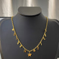 CD 26S DIOR LETTER CHARM STAR NECKLACE IN GOLD TONE METAL 631848
