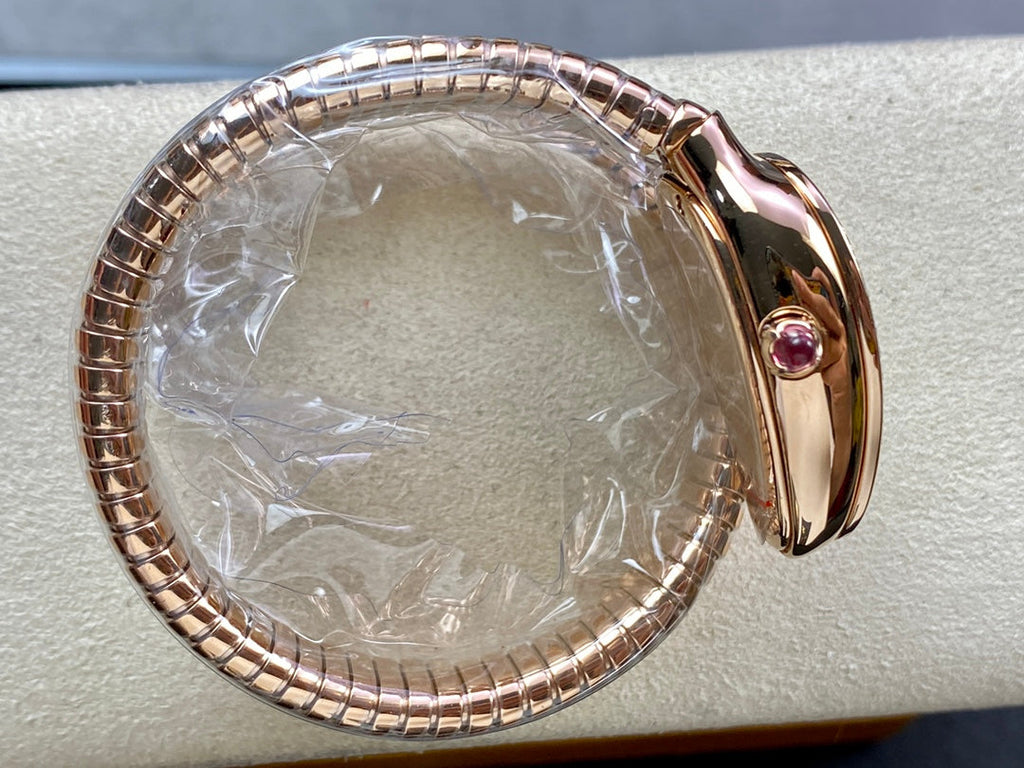 SERPENTI TUBOGAS QUARTZ ROSE GOLD ATTACHED DIAMOND BEZEL