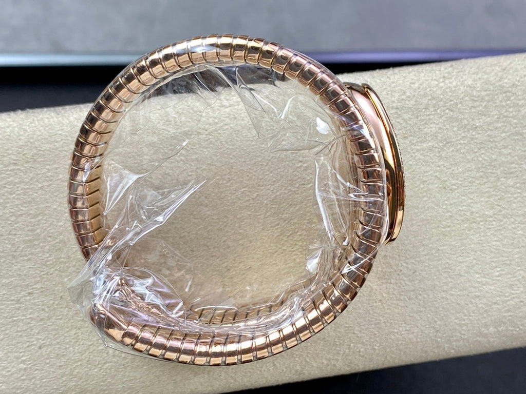 SERPENTI TUBOGAS QUARTZ ROSE GOLD ATTACHED DIAMOND BEZEL