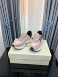 SPRINT RUNNER LOW-TOP IN LIGHT PINK CALFSKIN DUSTY ROSE SUEDE