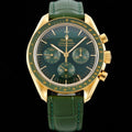 SPEEDMASTER MOONWATCH PROFESSIONAL 42 MM JUNGLE GREEN CASE ON LEATHER STRAP