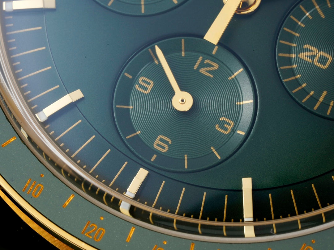 SPEEDMASTER MOONWATCH PROFESSIONAL 42 MM JUNGLE GREEN CASE ON LEATHER STRAP