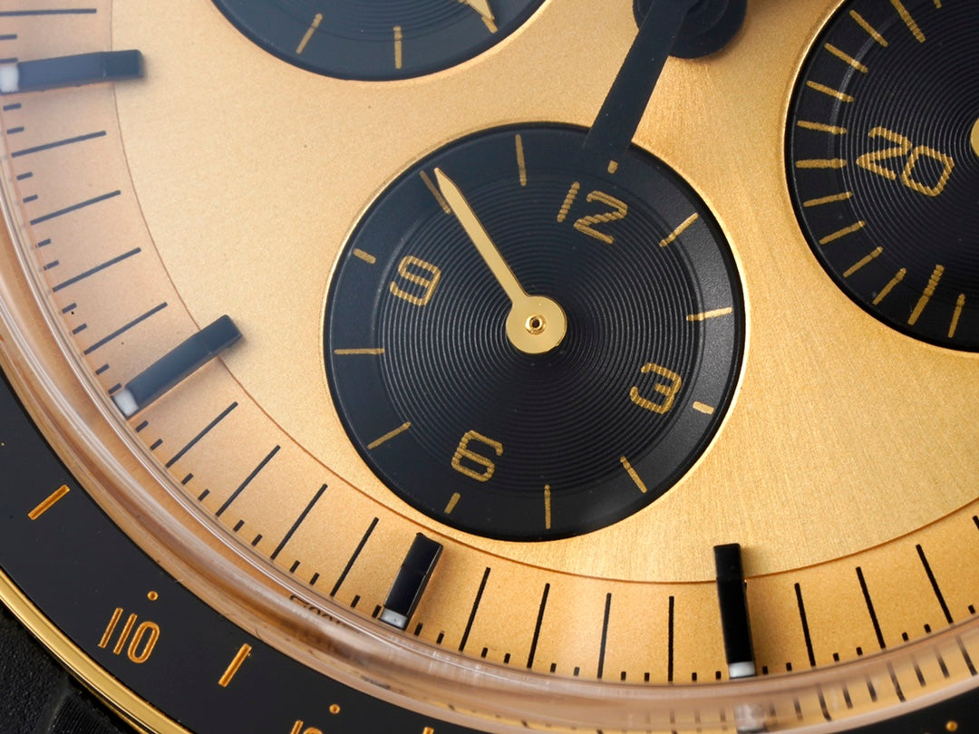 SPEEDMASTER MOONWATCH PROFESSIONAL 42 MM GOLD CASE ON BLACK LEATHER STRAP