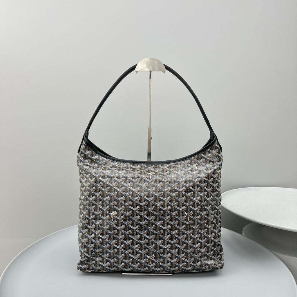 HOBO BOHÈME 34 IN BLACK GOYARDINE CANVAS AND CALFSKIN