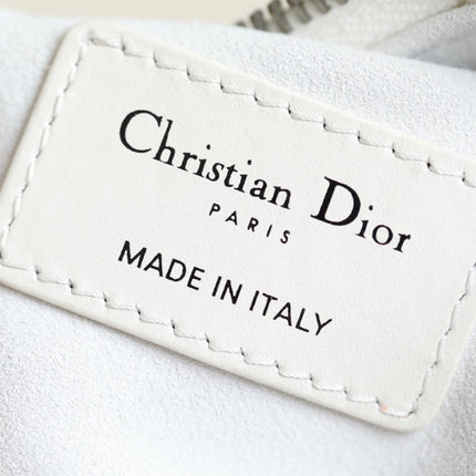 MINI CARO BAG 25 IN WHITE LAMBSKIN