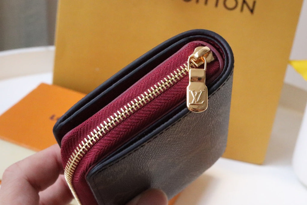 LV 25S LOU WALLET 11 IN FUCHSIA PINK MONOGRAM COATED CALFSKIN