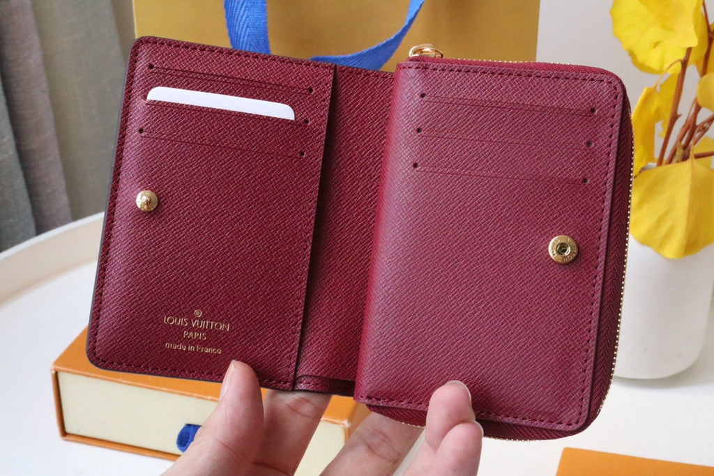 LV 25S LOU WALLET 11 IN FUCHSIA PINK MONOGRAM COATED CALFSKIN
