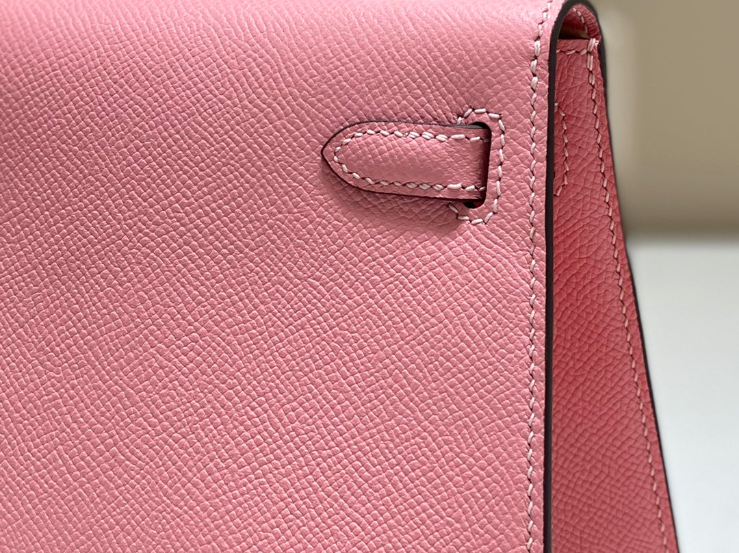 HM KELLY 20 BABY PINK EPSOM GOLD-TONE HARDWARE