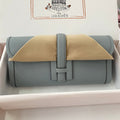 JIGE WALLET 29 IN ASH GRAY EPSON LEATHER