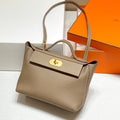 HM 26S 24/24 29CM IN BROWN EVERCOLOR CALFSKIN GOLD KELLY BUCKLE