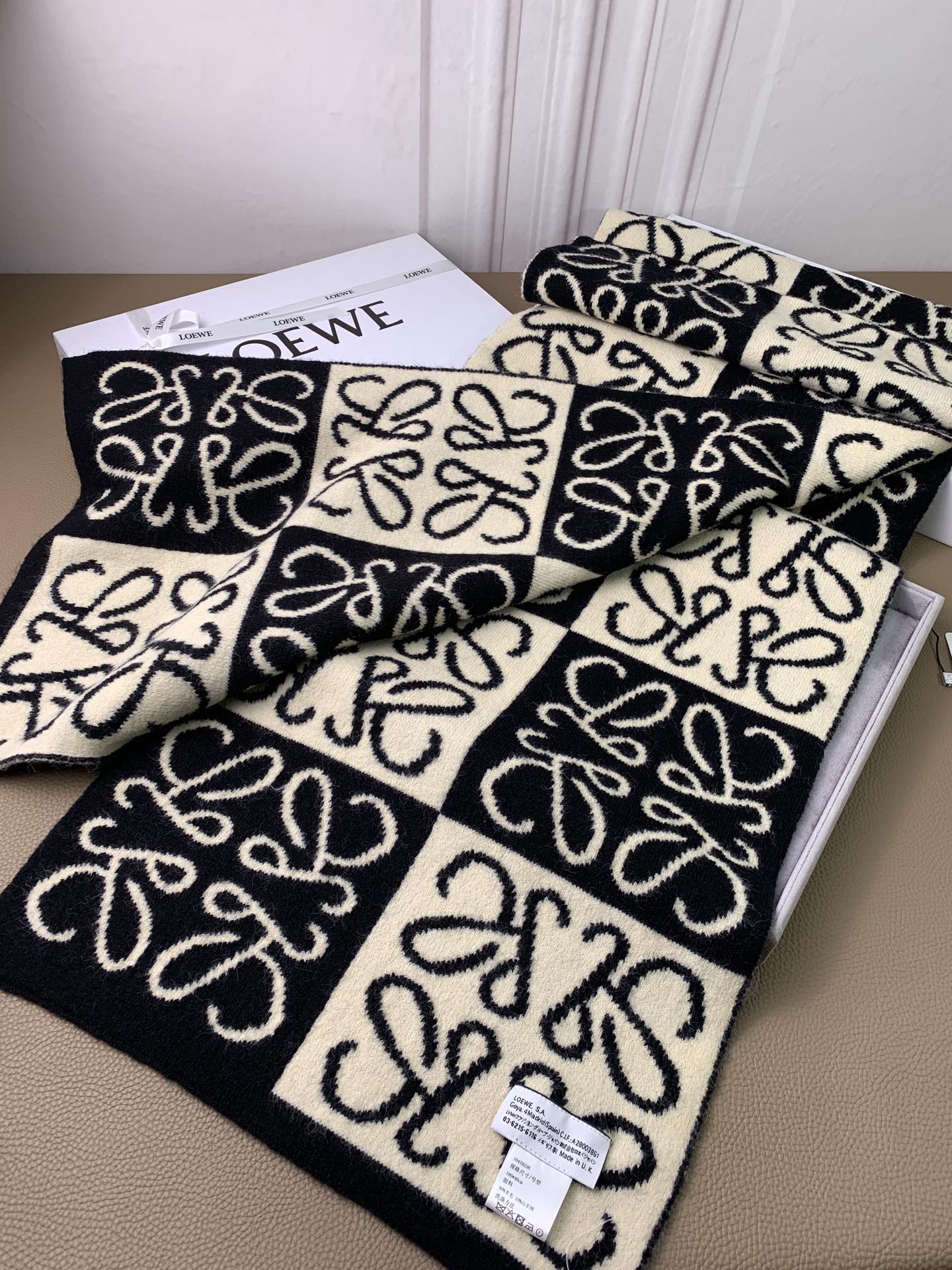 LOEWE 26S SCARF 190 IN CASHMERE 130196