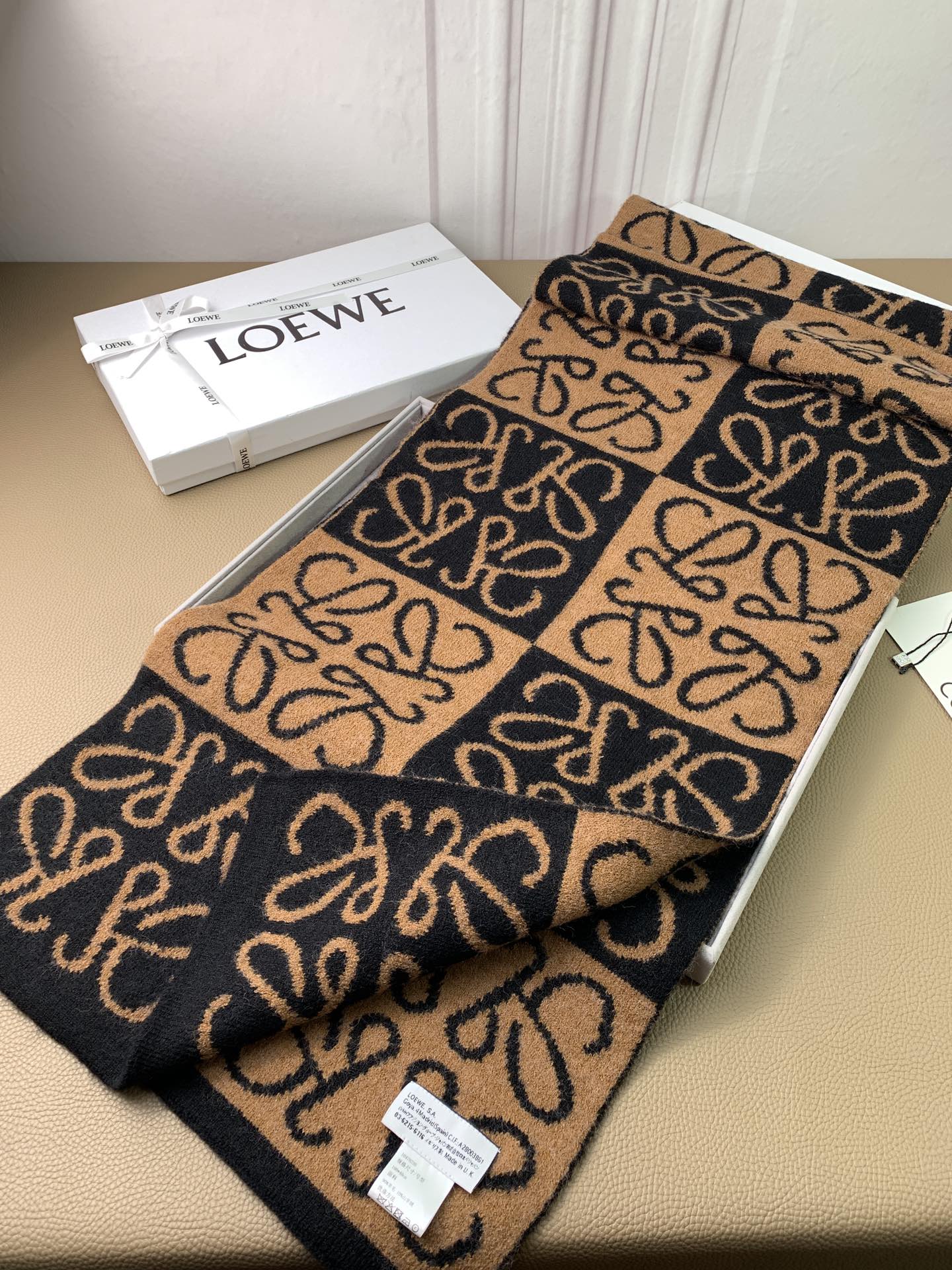 LOEWE 26S SCARF 190 IN CASHMERE 130194