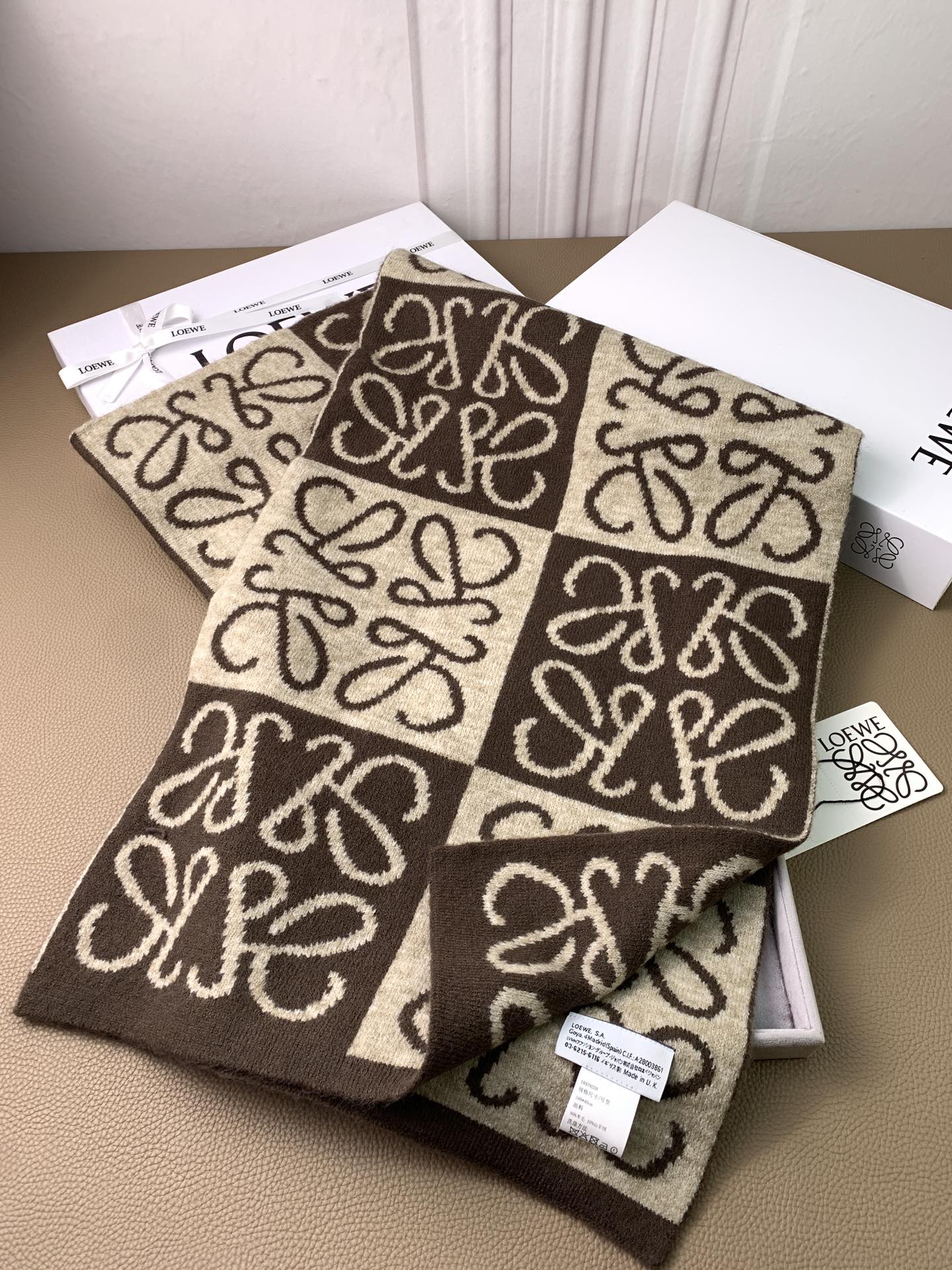 LOEWE 26S SCARF 190 IN CASHMERE 130195
