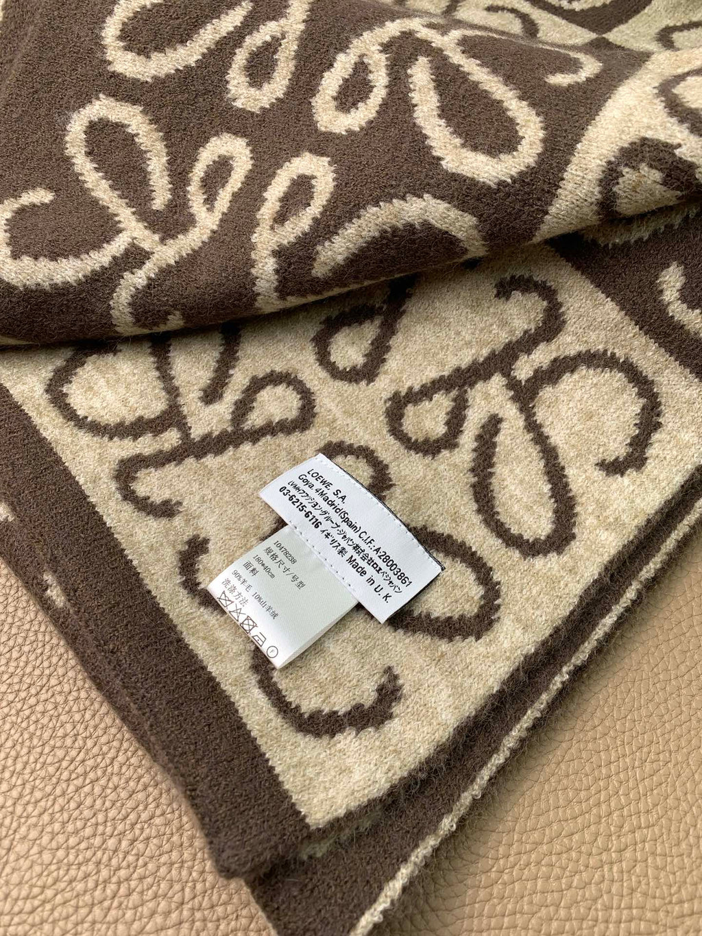LOEWE 26S SCARF 190 IN CASHMERE 130195