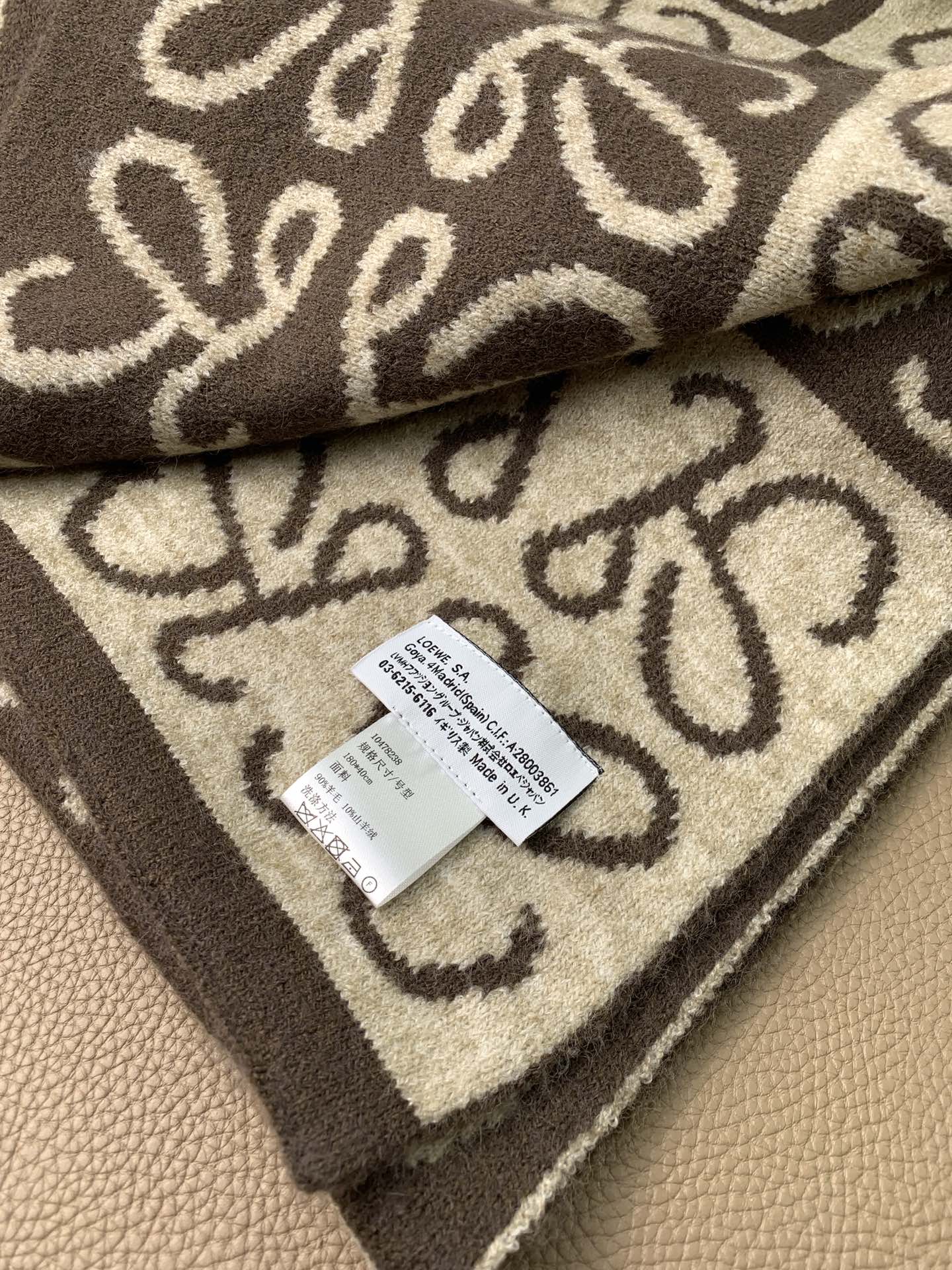 LOEWE 26S SCARF 190 IN CASHMERE 130195