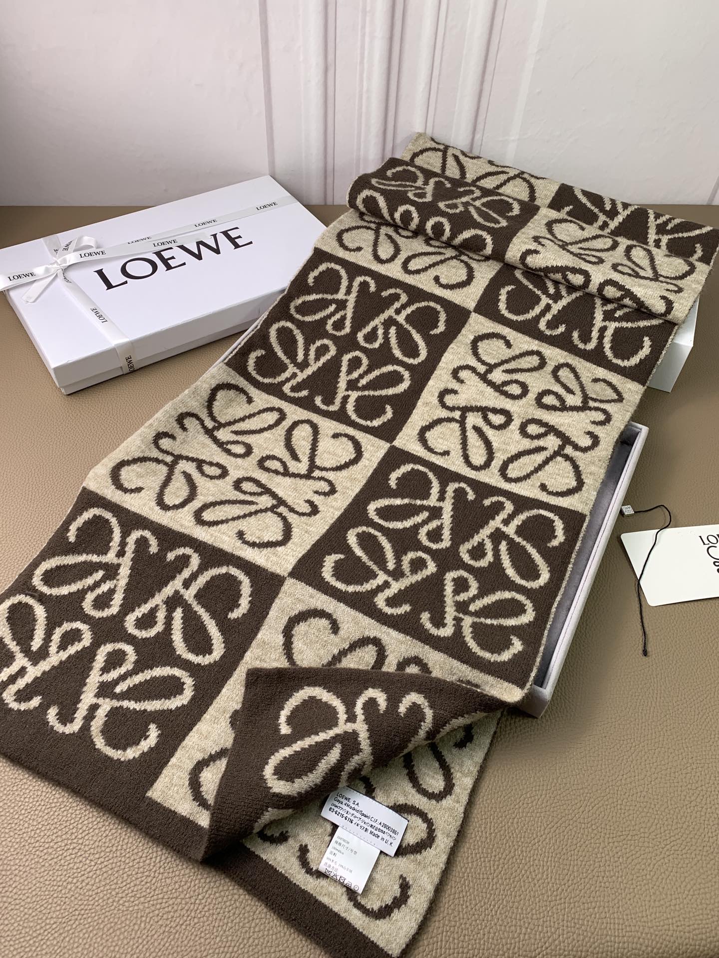 LOEWE 26S SCARF 190 IN CASHMERE 130195