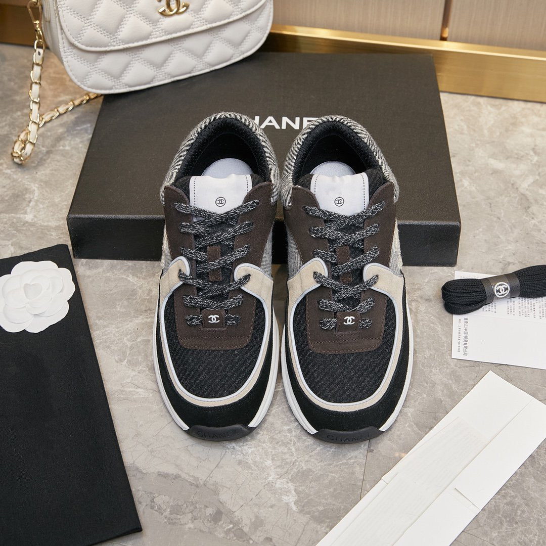CC TRAINER TRIPLE BLACK BROWN SUEDE