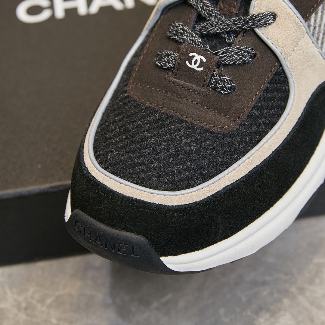 CC TRAINER TRIPLE BLACK BROWN SUEDE