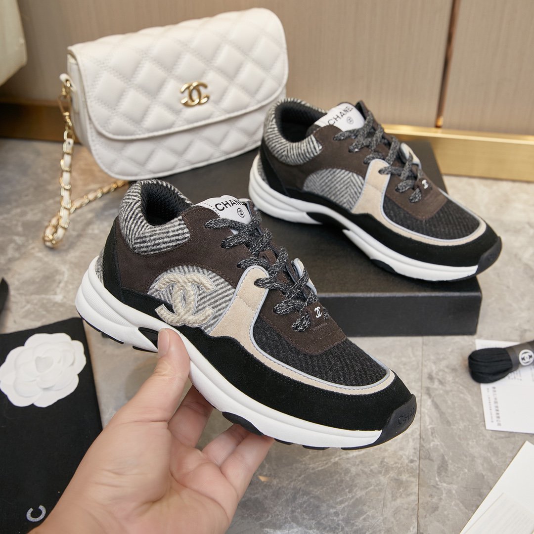 CC TRAINER TRIPLE BLACK BROWN SUEDE