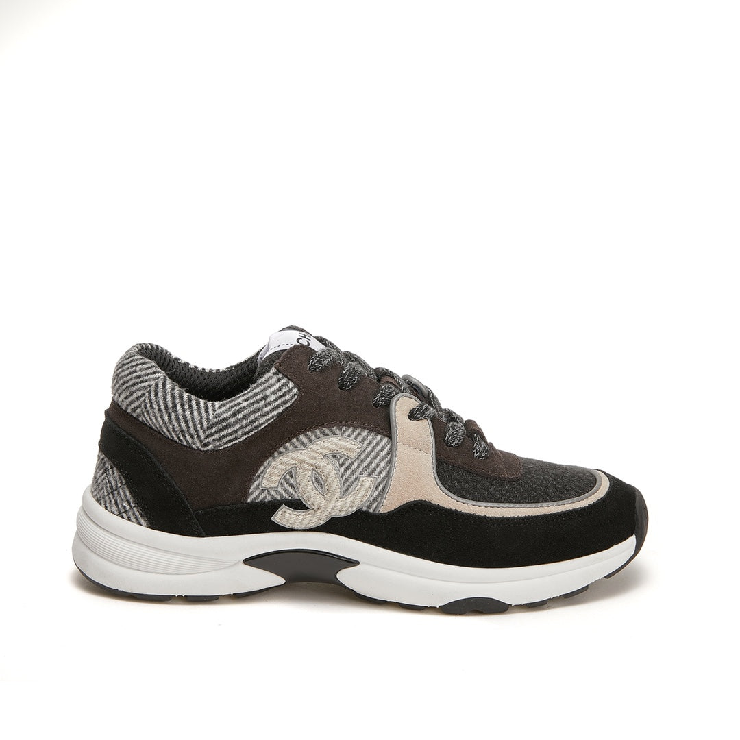 CC TRAINER TRIPLE BLACK BROWN SUEDE