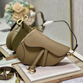 DIOR 26S SADDLE BAG 19 IN BEIGE CALFSKIN