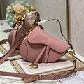 DIOR 26S SADDLE BAG 25 IN PINK CALFSKIN