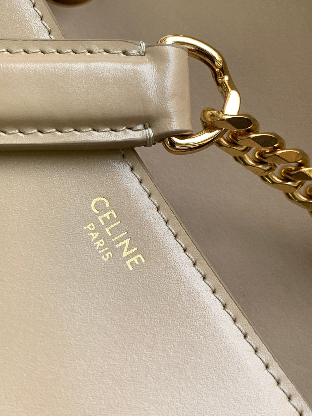TRIOMPHE FRAME 23 BEIGE CREAM CALFSKIN